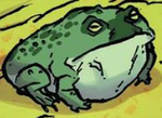 Ein Ochsenfrosch in Die Prophezeiung der Drachen (Graphic Novel)