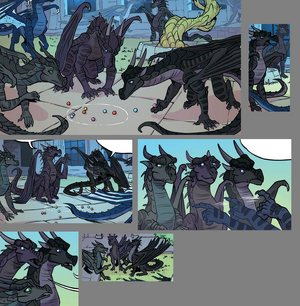 Drei Murmeln spielende Nachtflügler.png