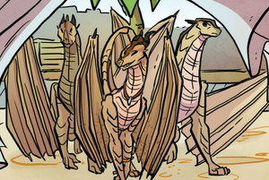 Datei:Vier lachende Sandflügler der Bösekrallen.png